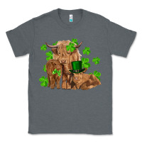 Charcoal Heather st patrick's day cow family Classic Tee - RanaPortraitStore