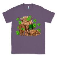 Lavender st patrick's day cow family Classic Tee - RanaPortraitStore