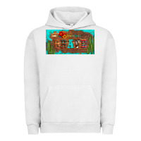 Pigment Lunar Rock brave turquoise leopard cactus and floral arrow licanse plate Urban Hoodie - Artiststas