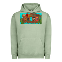 Pigment Oil Green brave turquoise leopard cactus and floral arrow licanse plate Urban Hoodie - Artiststas