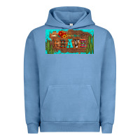 Pigment Pebble Blue brave turquoise leopard cactus and floral arrow licanse plate Urban Hoodie - Artiststas