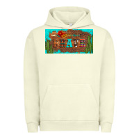 Pigment Pistachio brave turquoise leopard cactus and floral arrow licanse plate Urban Hoodie - Artiststas