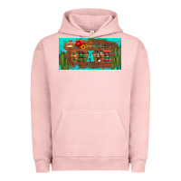 Pigment Salmon brave turquoise leopard cactus and floral arrow licanse plate Urban Hoodie - Artiststas