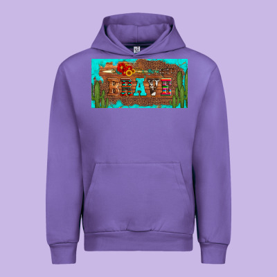 Brave Turquoise Leopard Cactus And Floral Arrow Licanse Plate Urban Hoodie Designed By Artiststas