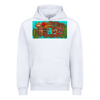 White brave turquoise leopard cactus and floral arrow licanse plate Urban Hoodie - Artiststas