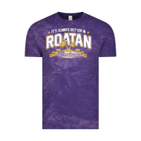 Cloud Purple Roatan Honduras Souvenir Roatan Gift Travel Vintage Tee - trangStudio