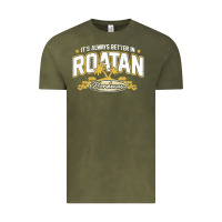 Vintage Olive Roatan Honduras Souvenir Roatan Gift Travel Vintage Tee - trangStudio