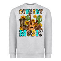Heather Grey country music western olivia Heavyweight Sweatshirt - OliviaCreatesArt