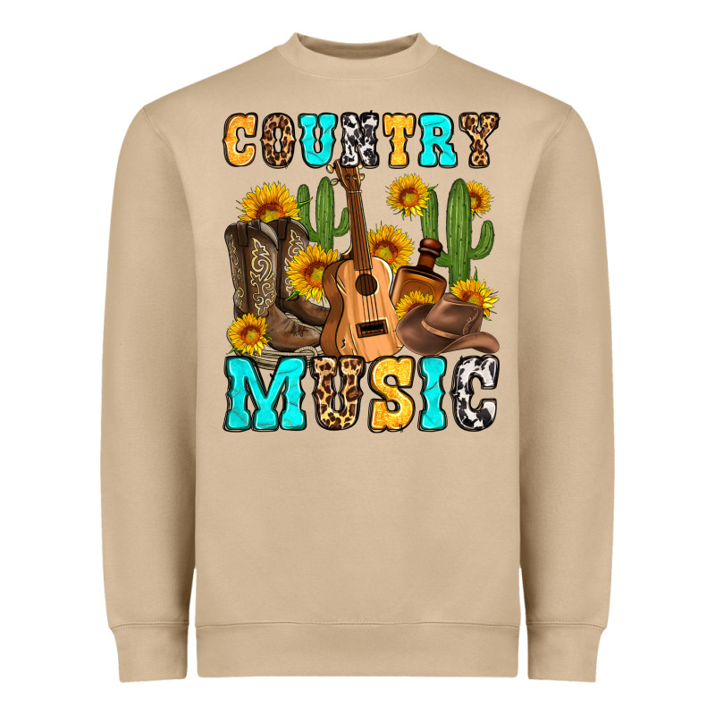 Country Music Western Olivia Heavyweight Sweatshirt by OliviaCreatesArt | Teevron