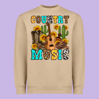 Country Music Western Olivia Heavyweight Sweatshirt Designed By Oliviacreatesart