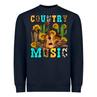 Navy country music western olivia Heavyweight Sweatshirt - OliviaCreatesArt