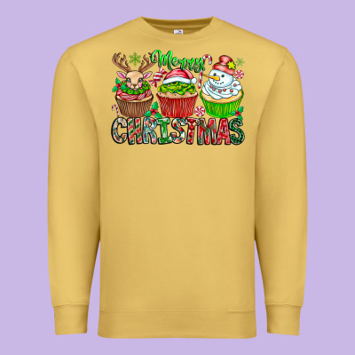 Merry Christmas Premium Sweatshirt Designed By Cowhidedigitalart