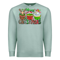 Seafoam Merry Christmas Premium Sweatshirt - CowhideDigitalArt