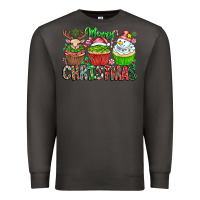 Smoke Merry Christmas Premium Sweatshirt - CowhideDigitalArt