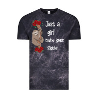 Cloud Black just a girl who loves sloths Vintage Tee - Bettercallsaul