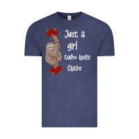 Vintage Denim just a girl who loves sloths Vintage Tee - Bettercallsaul