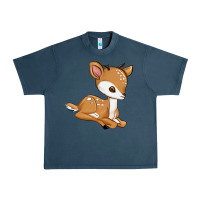 Midnight Navy gazelle Urban Heavy Tee - texasbilliewilder