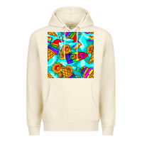 Sandshell Pride lgbtq ice cream and sunflowers seamless Premium Hoodie - BundleAndBundleShop