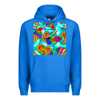 True Royal Pride lgbtq ice cream and sunflowers seamless Premium Hoodie - BundleAndBundleShop