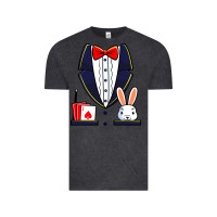 Vintage Black magician costume halloween magic show men women kids boys Vintage Tee - trangStudio