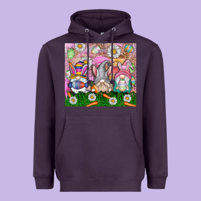 Easter Gnome Heavyweight Hoodie Designed By Cowhidedigitalart