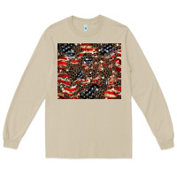Mushroom American flag leopard tumbler Long Sleeve Tee - HowdyJamesFarm