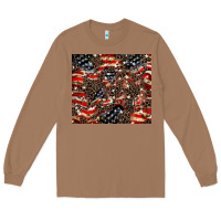 American Flag Leopard Tumbler Long Sleeve Tee | Teevron