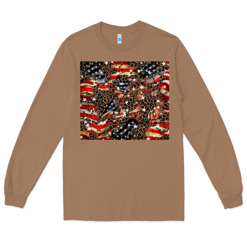 American Flag Leopard Tumbler Long Sleeve Tee by HowdyJamesFarm | Teevron