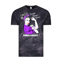Domestic Violence Warrior Unbreakable Awareness Gift Vintage Tee | Teevron