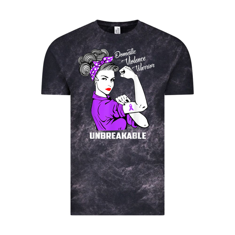 Domestic Violence Warrior Unbreakable Awareness Gift Vintage Tee by minhPixels | Teevron
