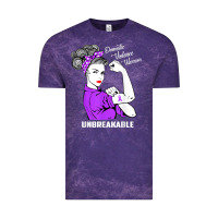 Cloud Purple Domestic Violence Warrior Unbreakable Awareness Gift Vintage Tee - minhPixels