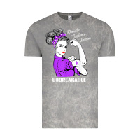 Cloud Rock Domestic Violence Warrior Unbreakable Awareness Gift Vintage Tee - minhPixels