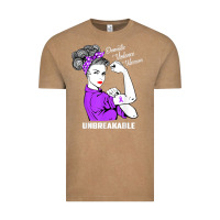 Vintage Coffee Domestic Violence Warrior Unbreakable Awareness Gift Vintage Tee - minhPixels