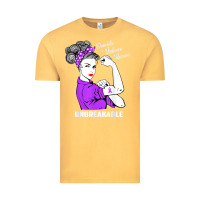Vintage Mustard Domestic Violence Warrior Unbreakable Awareness Gift Vintage Tee - minhPixels