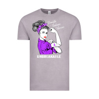 Vintage Zinc Domestic Violence Warrior Unbreakable Awareness Gift Vintage Tee - minhPixels