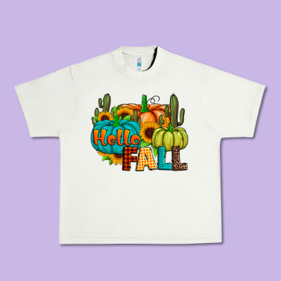 Hello Fall Urban Heavy Tee Designed By Jahusdesignshop