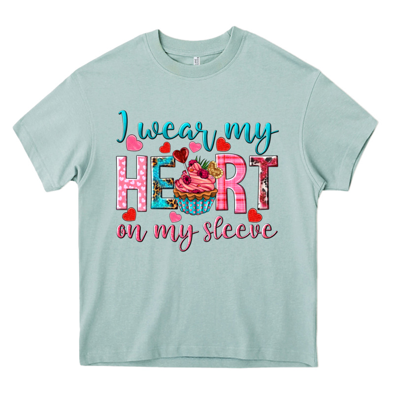 I Wear My Heart On My Sleeve Heavy Core Tee by NancyCooperArtShop | Teevron