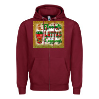 Burgundy flannels lattes leggings tumbler Zipper Hoodie - BundleAndBundleShop