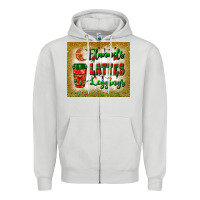 Dove Grey flannels lattes leggings tumbler Zipper Hoodie - BundleAndBundleShop