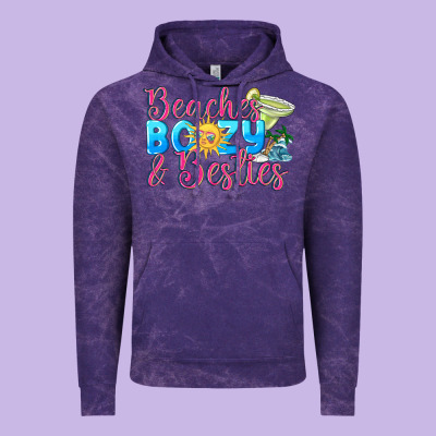 Beaches Boozy Besties Summer Vintage Hoodie Designed By Nancycooperartshop