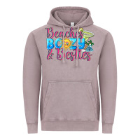 Vintage Zinc Beaches boozy besties Summer Vintage Hoodie - NancyCooperArtShop