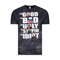 Cloud Black The Good The Bad The Ugly The Stupid The Idiot Politics TShirt Vintage Tee - minhPixels