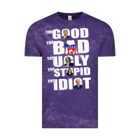 Cloud Purple The Good The Bad The Ugly The Stupid The Idiot Politics TShirt Vintage Tee - minhPixels