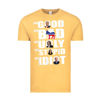 Vintage Mustard The Good The Bad The Ugly The Stupid The Idiot Politics TShirt Vintage Tee - minhPixels