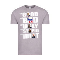 Vintage Zinc The Good The Bad The Ugly The Stupid The Idiot Politics TShirt Vintage Tee - minhPixels