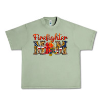 Oil Green Firefighter Mom Urban Heavy Tee - texasbilliewilder