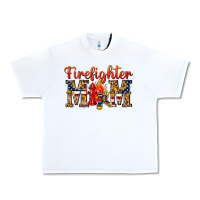 White Firefighter Mom Urban Heavy Tee - texasbilliewilder