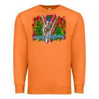 Carrot punk rock Merry Christmas Premium Sweatshirt - CowhideDigitalArt