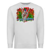 Dove Grey punk rock Merry Christmas Premium Sweatshirt - CowhideDigitalArt