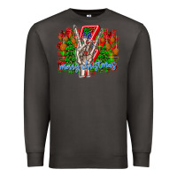Smoke punk rock Merry Christmas Premium Sweatshirt - CowhideDigitalArt